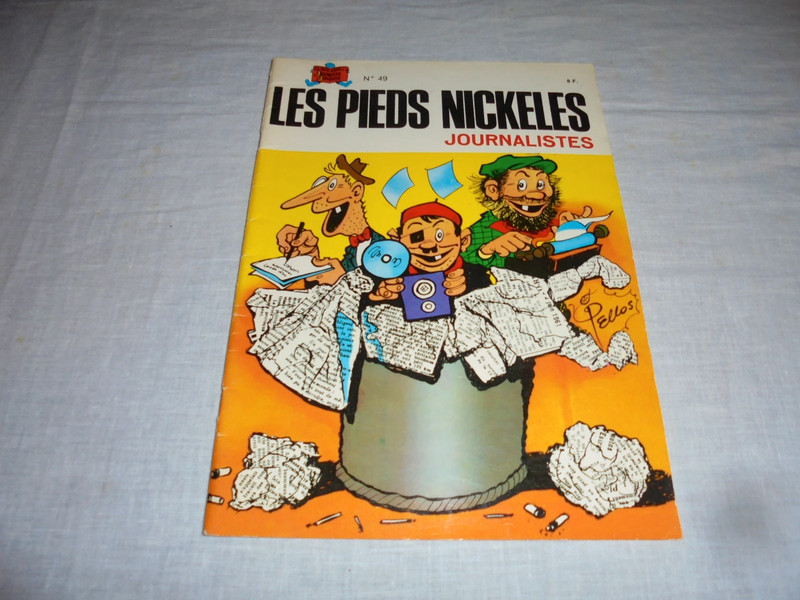 BD Les Pieds Nickelés 49 : Les Pieds Nickelés journalistes Editions SPE 1983