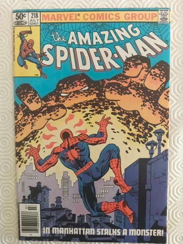 🇺🇸 Amazing Spider-Man #218 (1981) - In Manhattan Stalks a Monster!