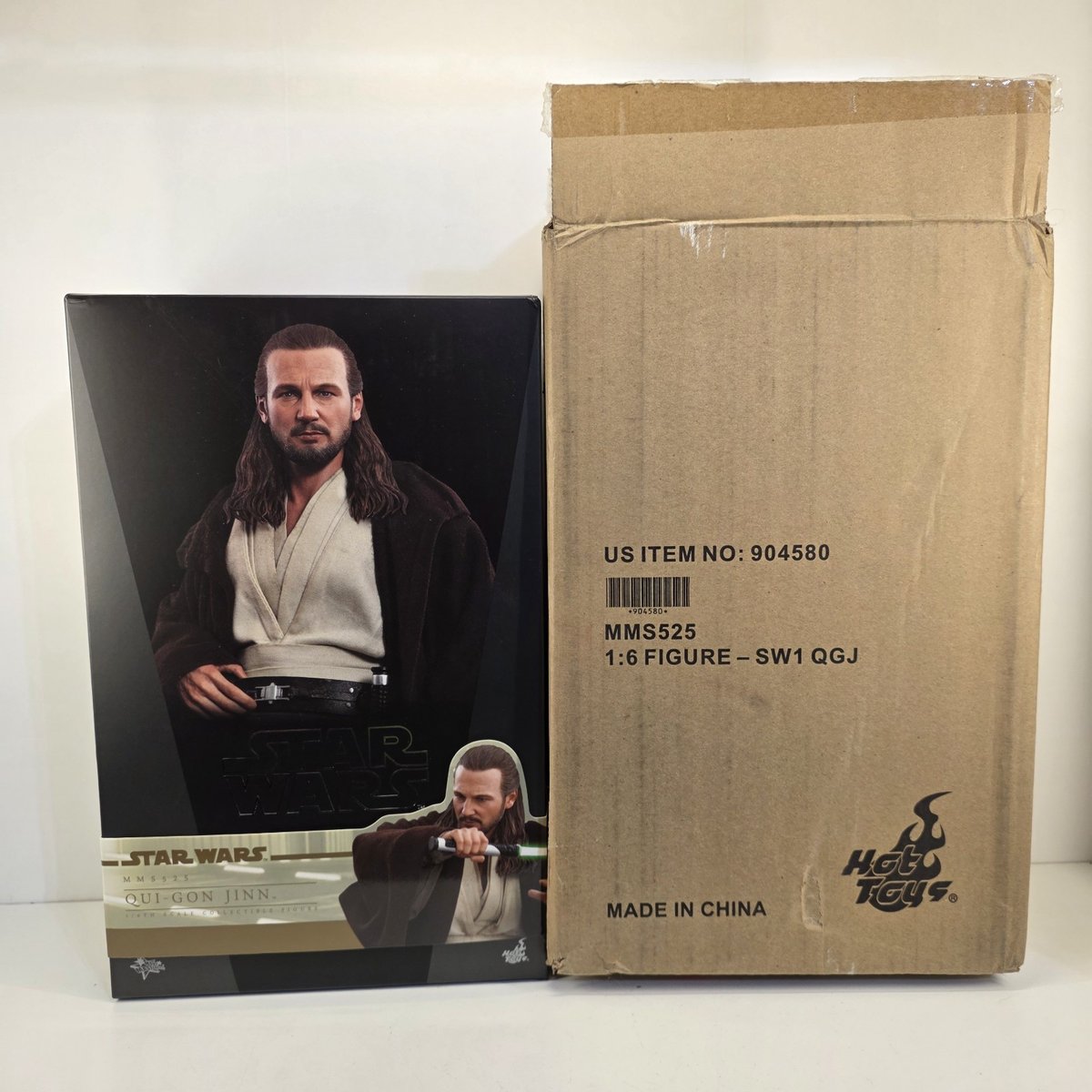 Hot Toys MMS525 Star Wars Episodio 1 La Minaccia Fantasma Qui-Gon Jinn Scala 1/6