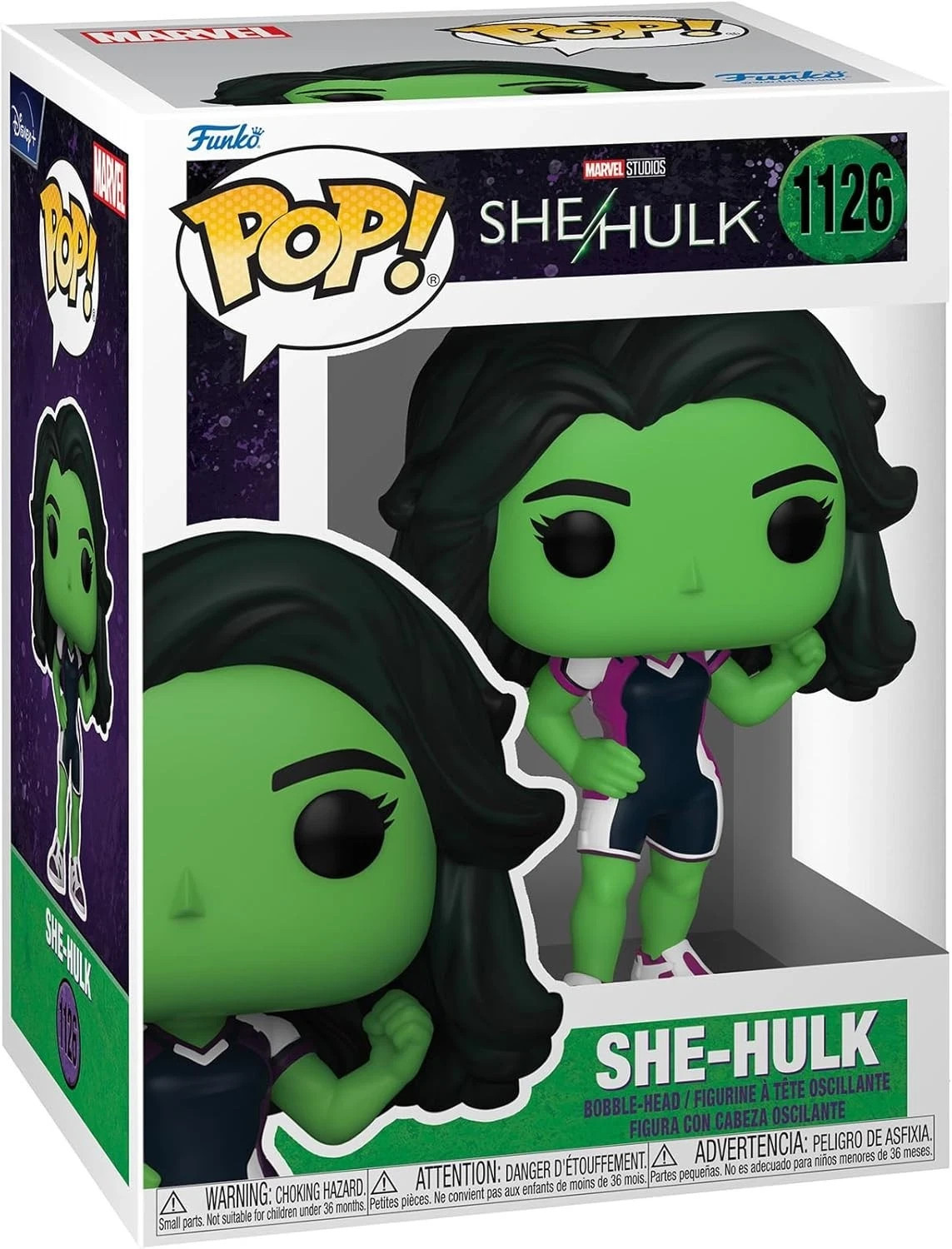 She Hulk, personaggio Funko Pop 1126, Marvel Comics, nuovo imballo originale