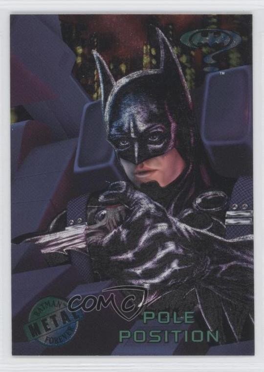 1995 Fleer Metal Batman Forever Batman Pole Position #33 0o3