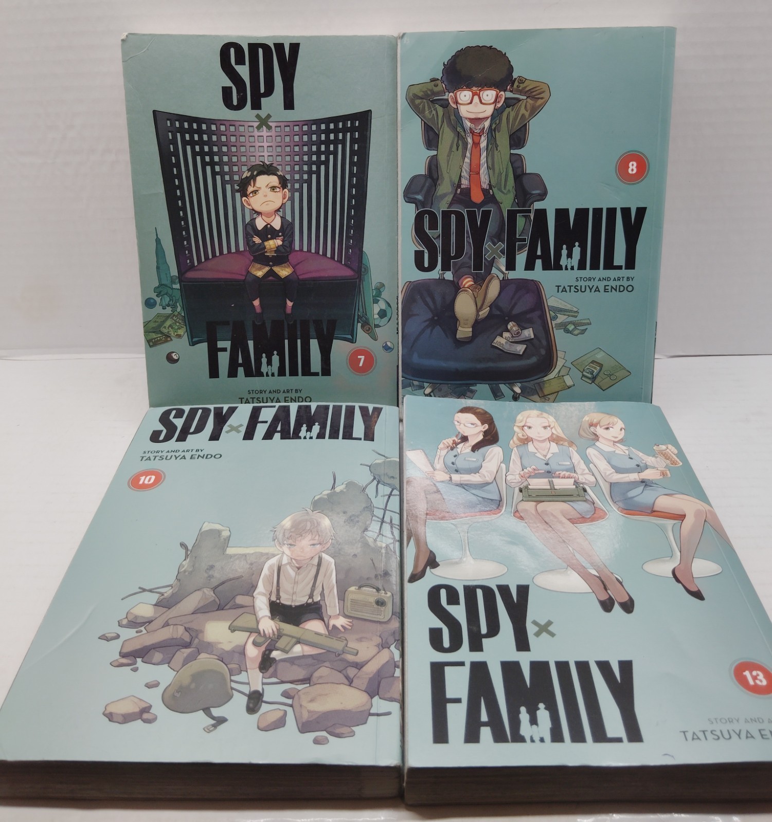 Spy x Family Manga - Tatsuya Endo Lotto di 4 - Volumi 7,8,10,13 