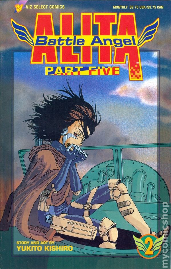 Angelo da Battaglia Alita Parte 5 #2 FN+ 6.5 1995 Immagine Stock