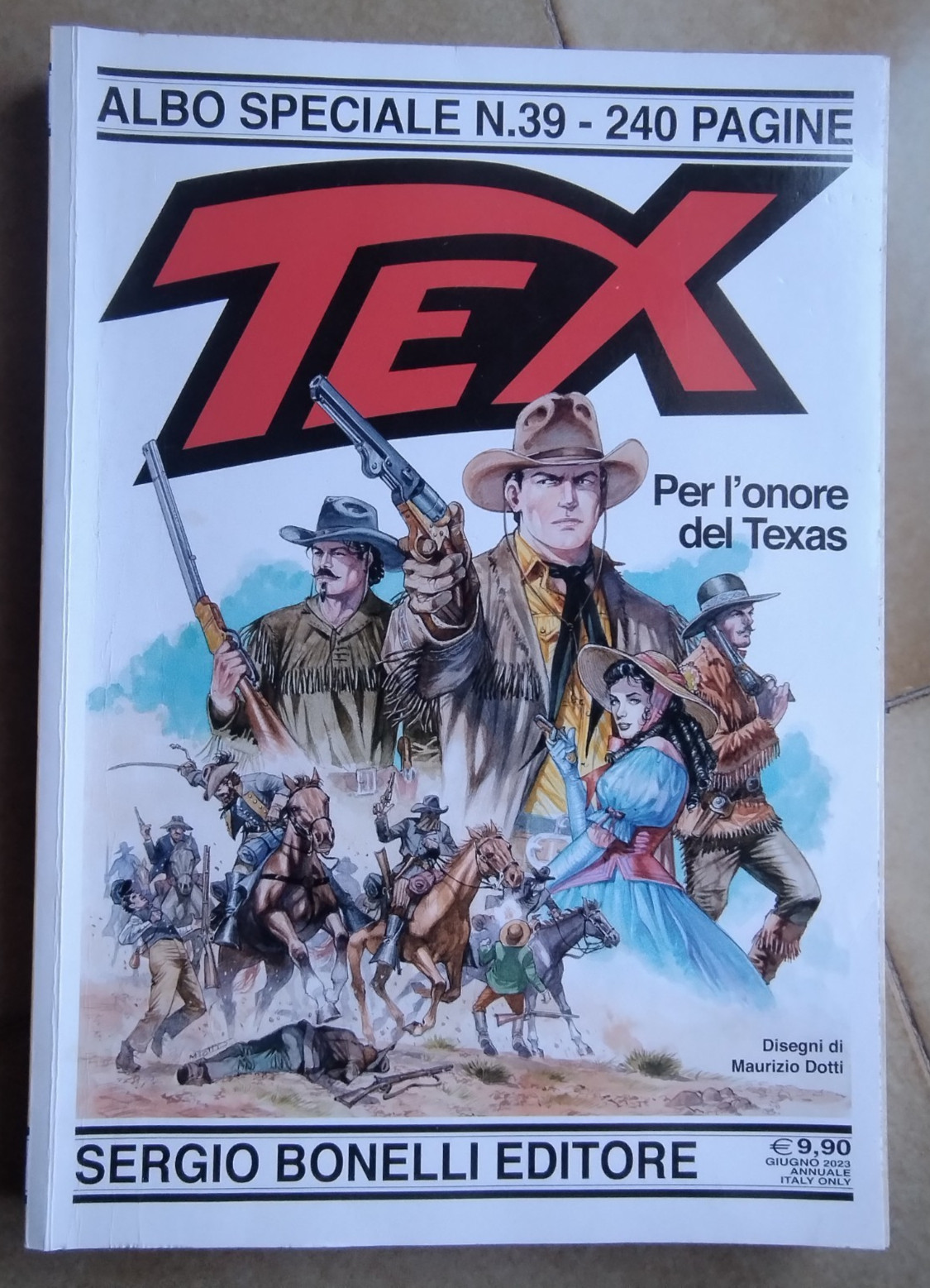 TEX Speciale (TEXONE) n. 39- Per l'onore del Texas -2023 -Disegni Maurizio Dotti