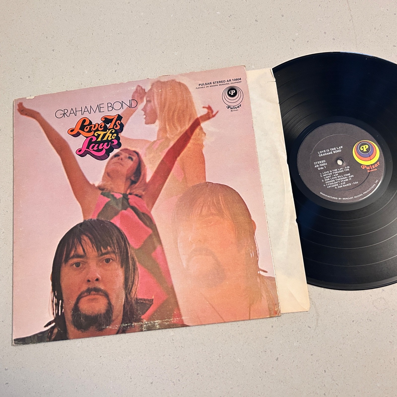 (EX+) GRAHAME BOND "Love Is The Law" PULSAR 1st Vinyl LP US 1968 Psych Rock RARE