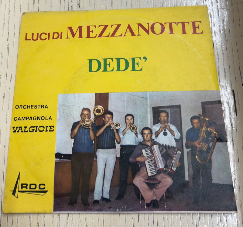 vinile 45 giri - orchestra campagnola valgioie - luci di mezzanotte (raro rdc)