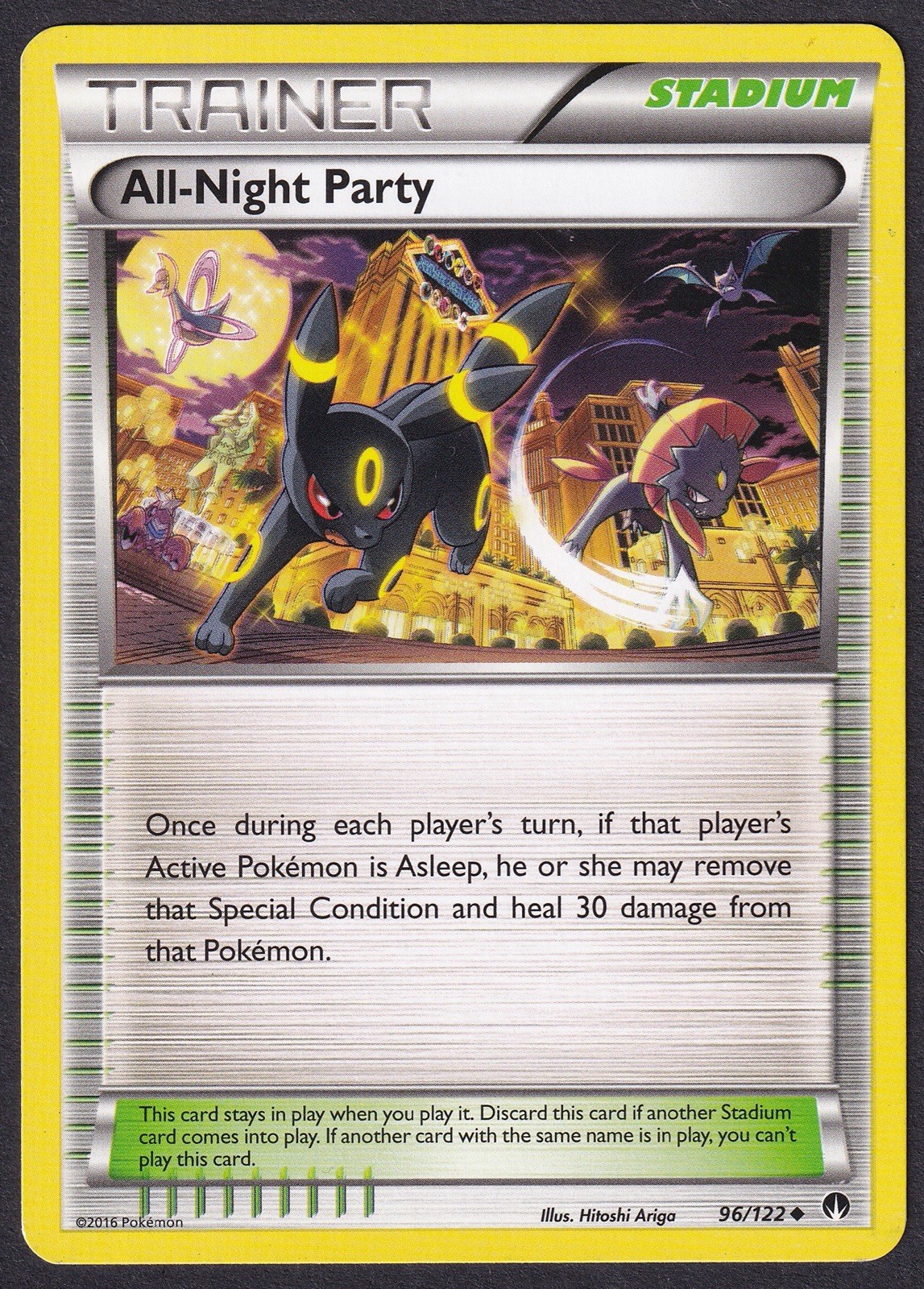 Pokemon All-Night Party 96/122 Uncommon XY Breakpoint