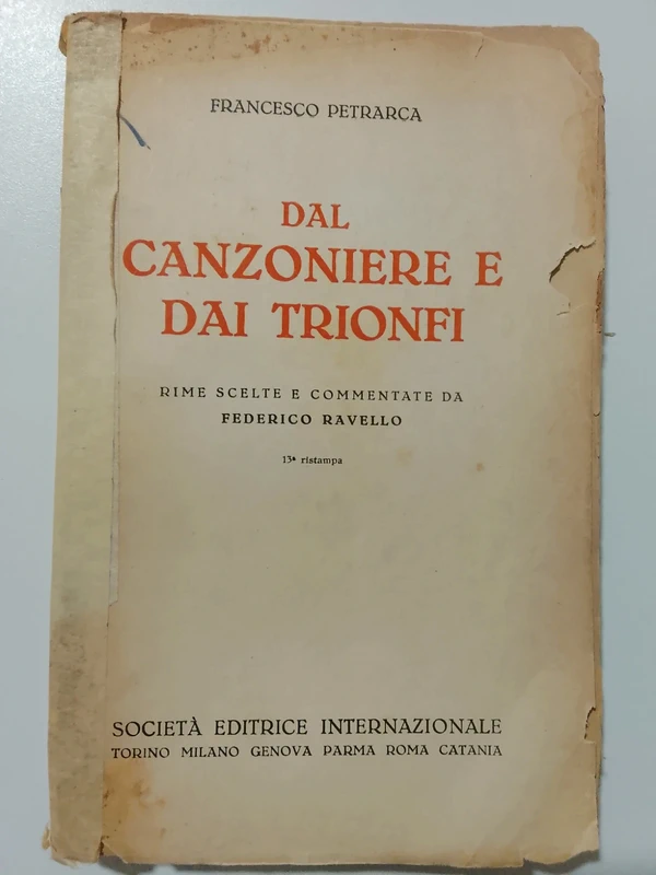Petrarca, dal canzoniere ai trionfi ( 1940 )