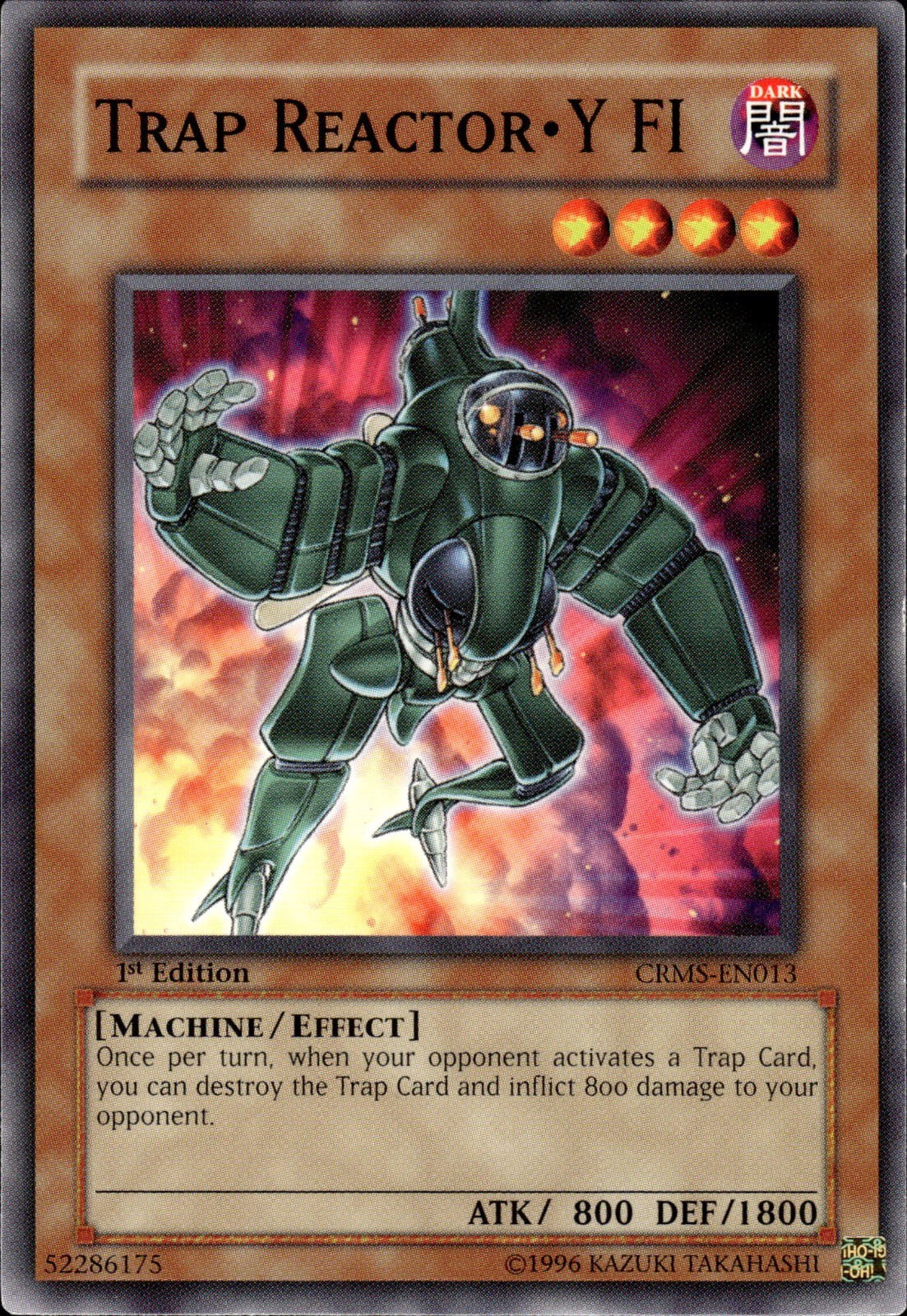 Trap Reactor Y FI - 1st Edition CRMS-EN013 - NM - YuGiOh