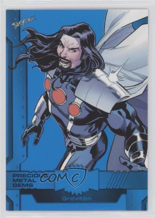 2024 Skybox Marvel Metal Universe Avengers PMG Blu/50 Graviton #10 0kr0
