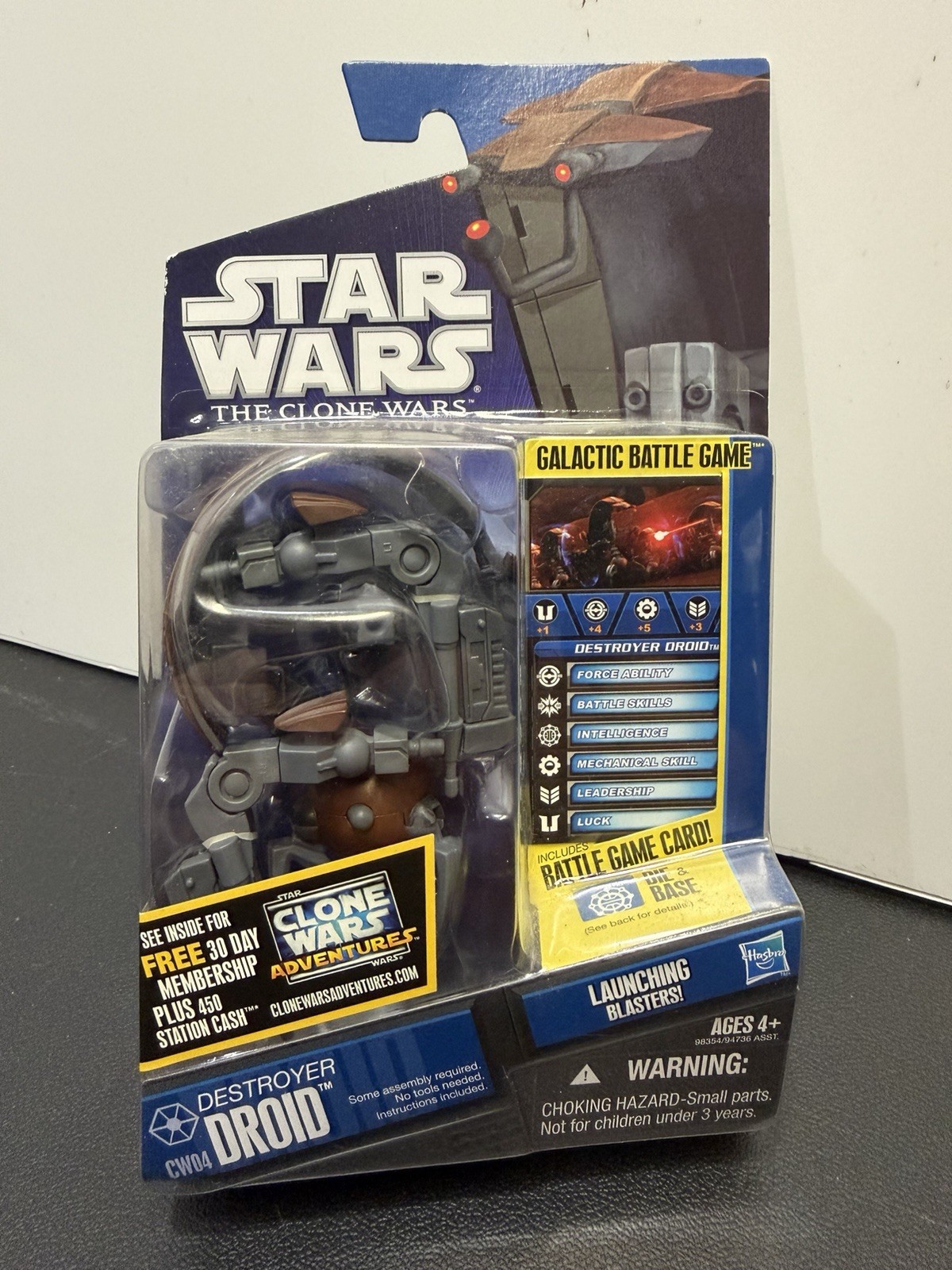 Star Wars The Clone Wars CW04 Destroyer Droid Modellino Hasbro Nuovo 2010