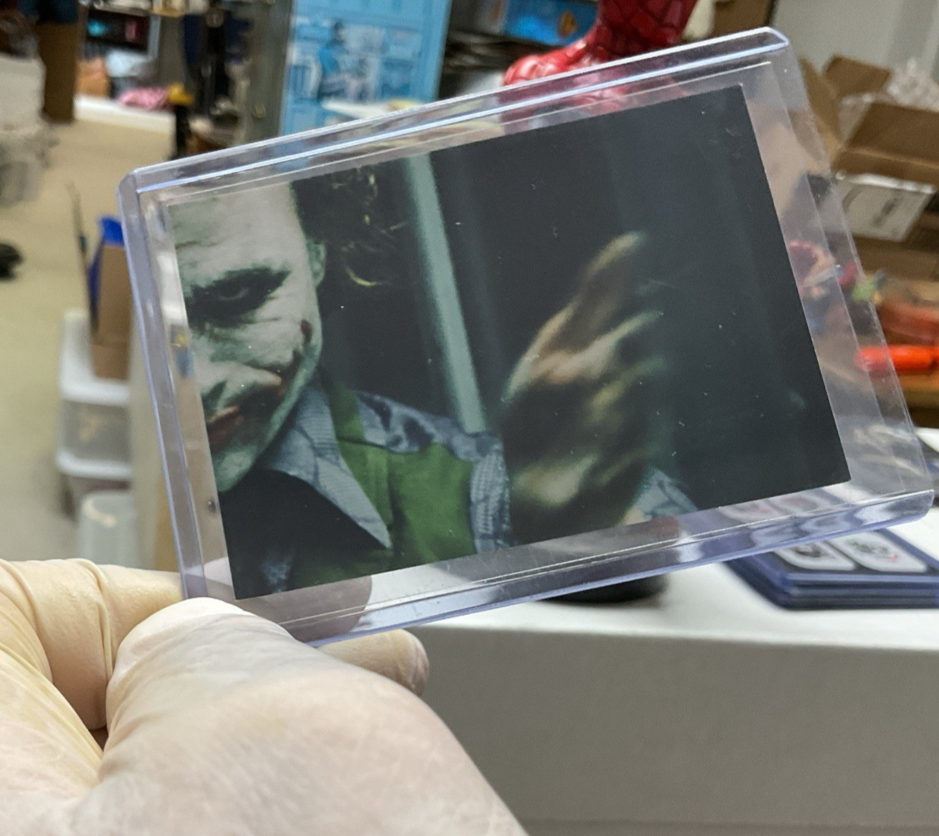 2008 PGM Il Cavaliere Oscuro Joker #179 Adesivo / 4 Pannelli Heath Ledger Gradabile BIN