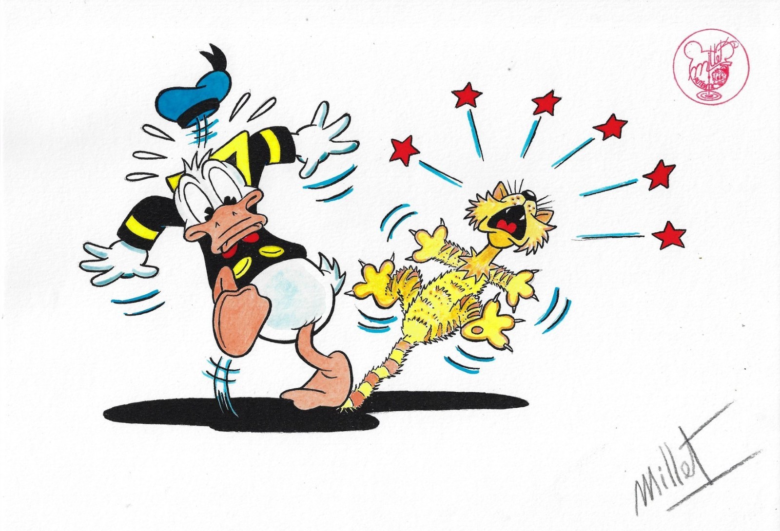 WALT DISNEY - Millet - original signé - 2026