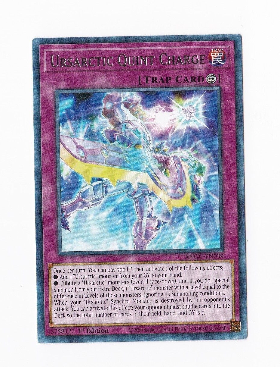 2020 Konami YuGiOh! 1st Edition - Ursarctic Quint Charge ANGU-EN039