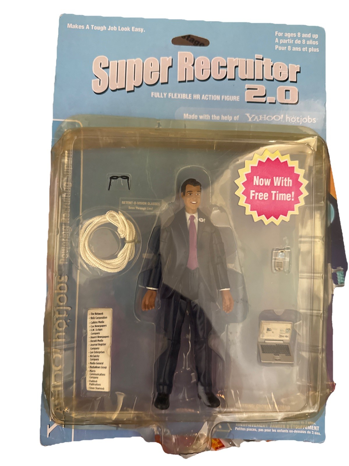 Yahoo! Confezione Modellino Hotjobs 2007 Super Recruiter 2.0 Maschio 6" Distressed