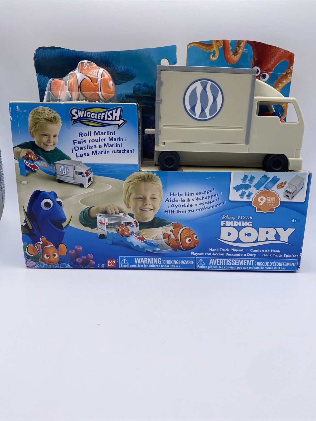Swigglefish Disney Pixar Finding Dory Hank Truck Playset Bandai 2016, New in Box