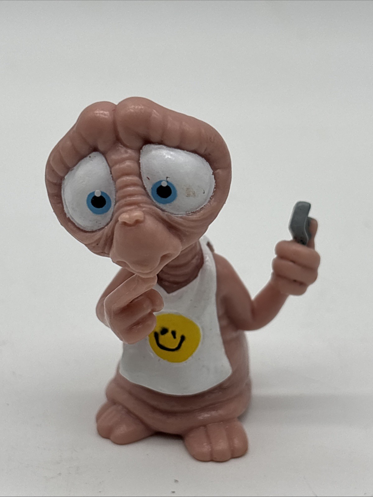 E.T. vintage Figurina Applausi 1988 ET L'extraterrestre con bavaglino PVC