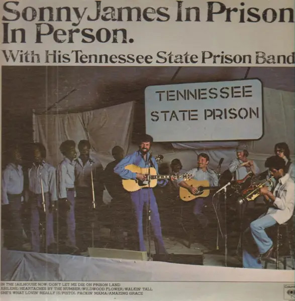 Sonny James In Prison, In Person Columbia LP Vinile 33 RPM NM