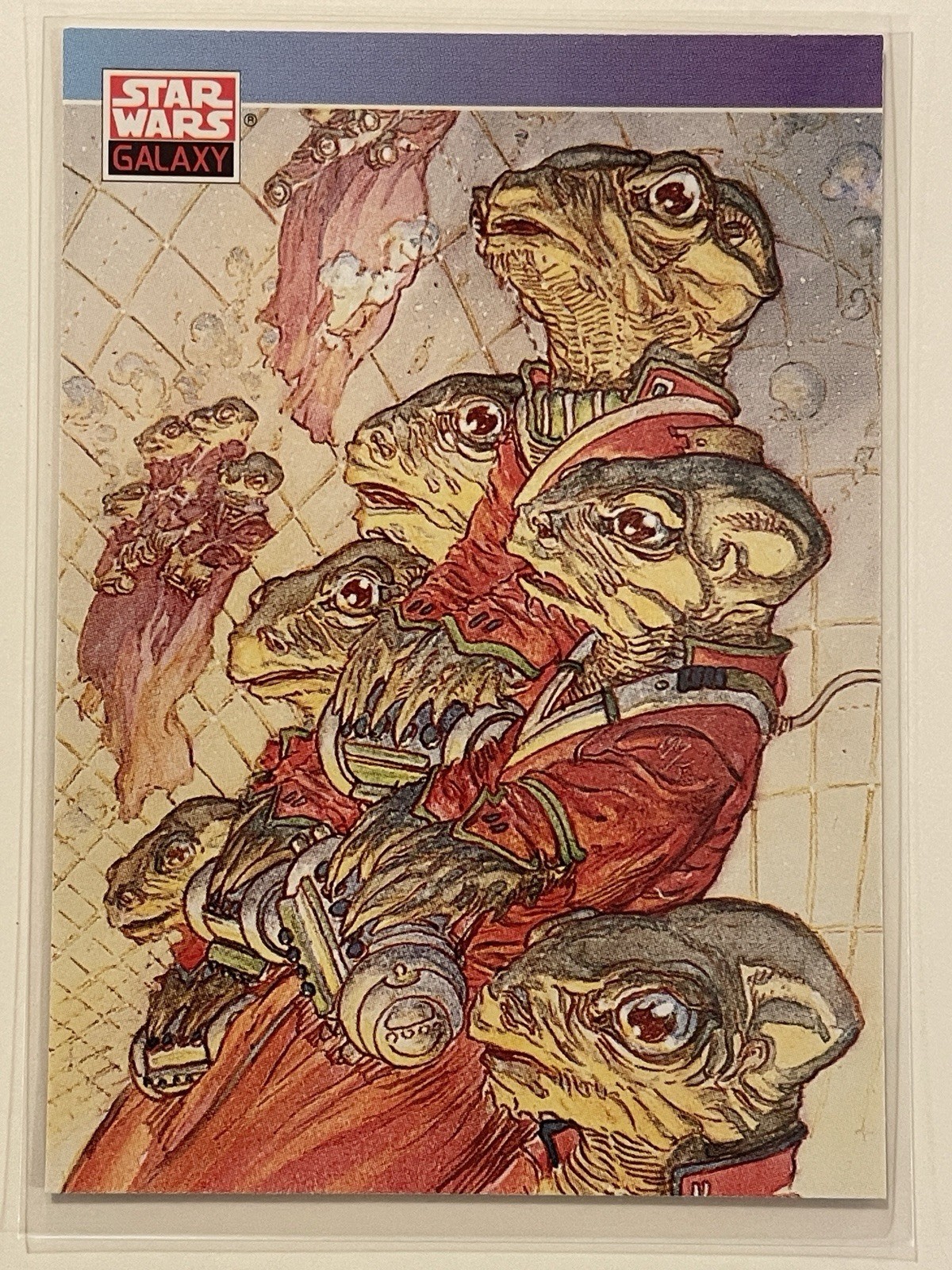 Carta Topps 1993 Star Wars Galaxy New Visions #98 Michael Kaluta Ackbar's Mates