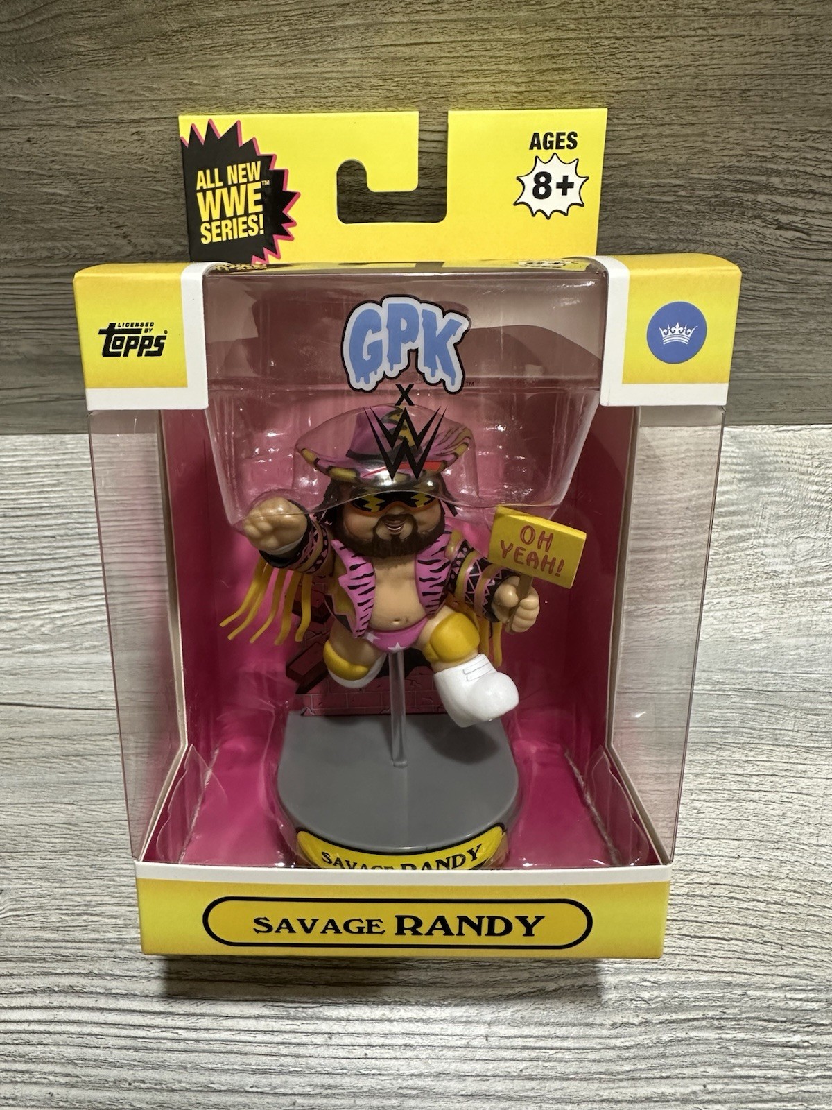 Macho Man Randy Savage Garbage Pail kids- GPK WWE Topps- NEW In Package
