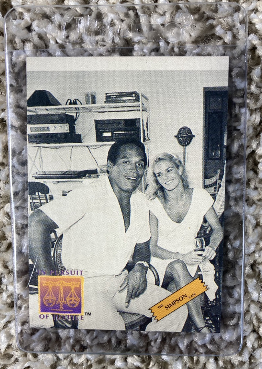 1994 OJ Card In Pursuit of Oj Justice: The Simpson Case #P2 O.J. & Nicole Promo