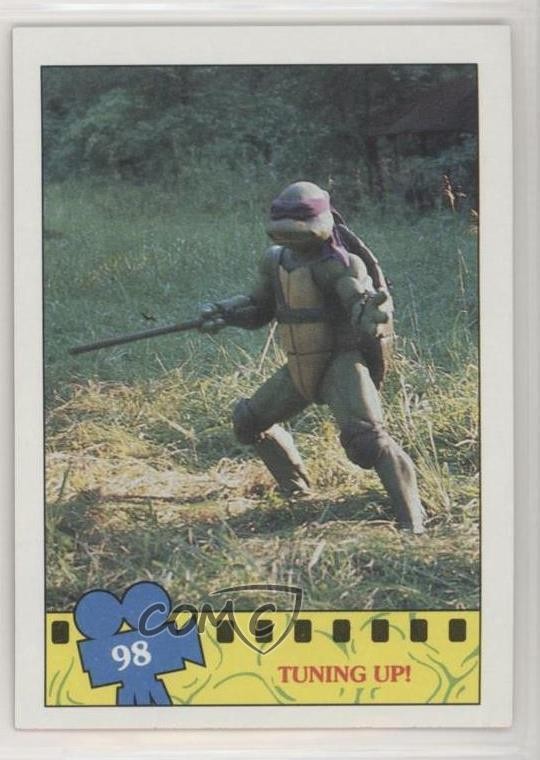 Topps Teenage Mutant Ninja Turtles 1990 film tuning up! #98 1md