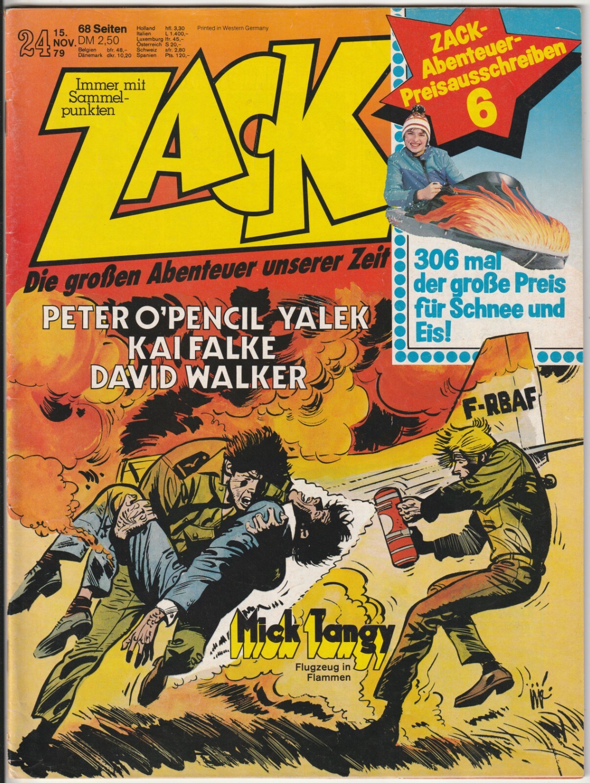 ✪ ZACK #24/1979 Mick Tangy, corallo COMICHEFT Z1- *Kai Falke *Yalek