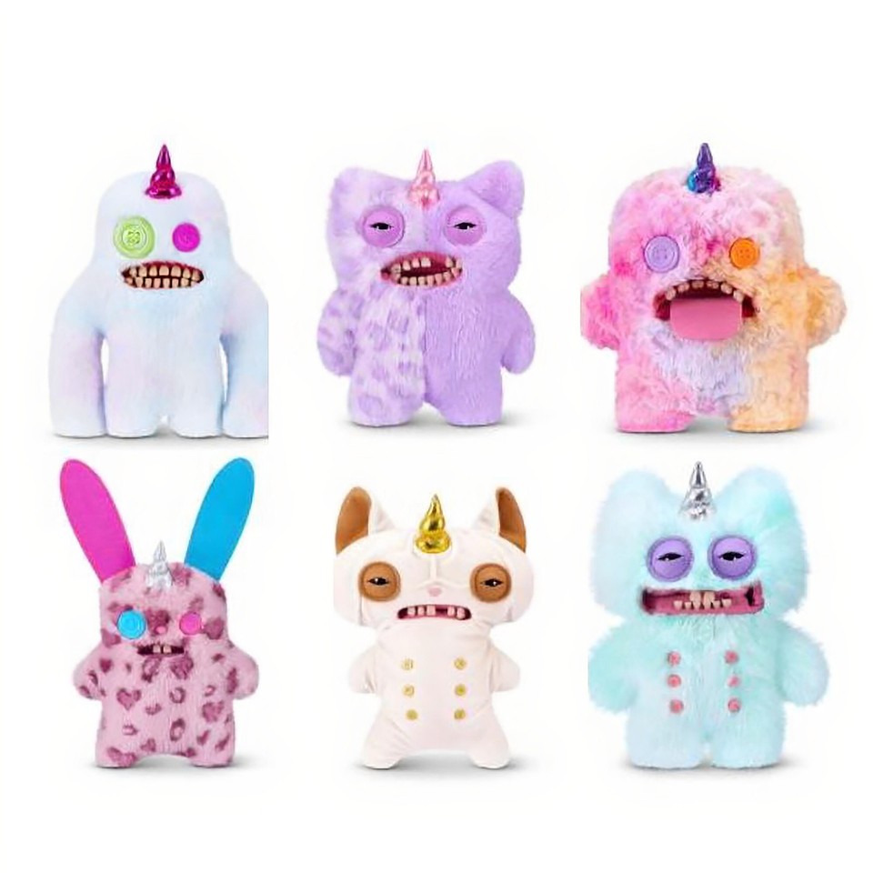 Peluche Fuggler Unicorn Series Fugglercorns divertente brutto mostro 9" regalo