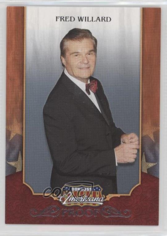 2009 Donruss Americana Retail Proof Argento 85/250 Fred Willard #32 0g0