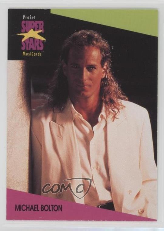 1991-92 Pro Set Super Stars MusiCards Michael Bolton #34 1q9