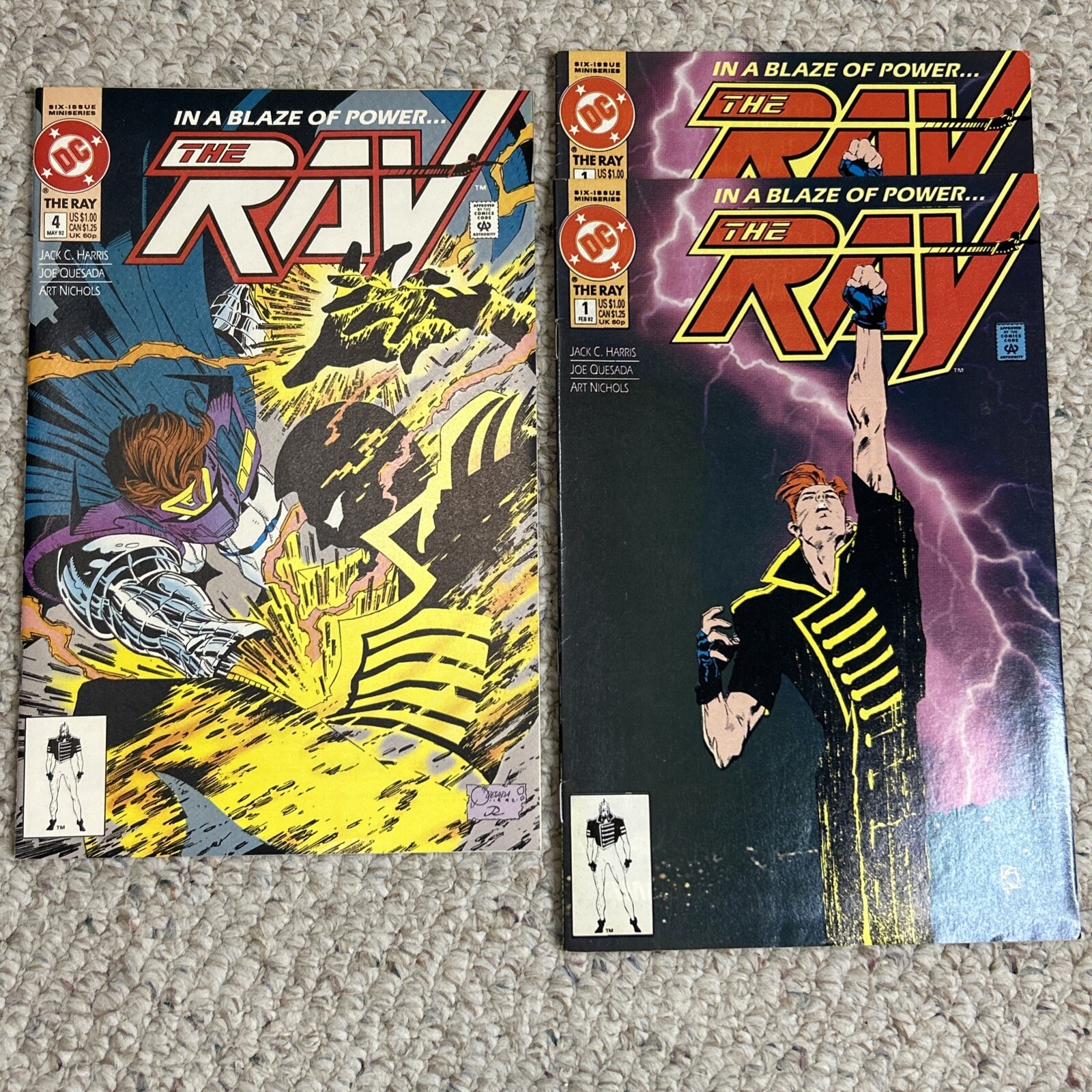 Set di 3 fumetti The Ray 1992