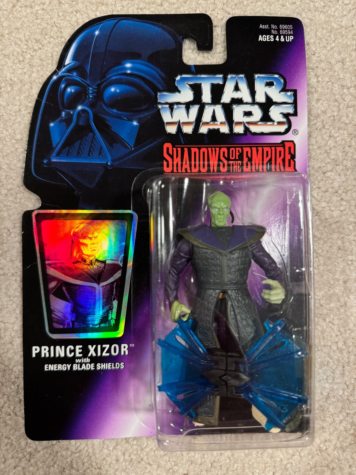 Star Wars Shadows of the Empire Prince Xizor 1996 MOC MOSC 69594