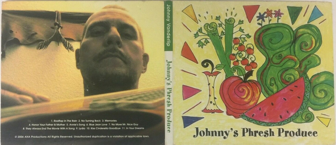 JOHNNY VANDERLIP Johnny's Phresh Produce CD Rock/Pop 2006 Florida RARE Very Good