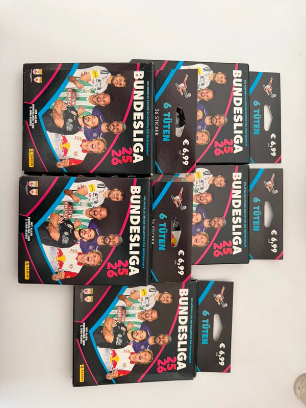 5 Boxen Bundesliga Panini Sticker 25/26