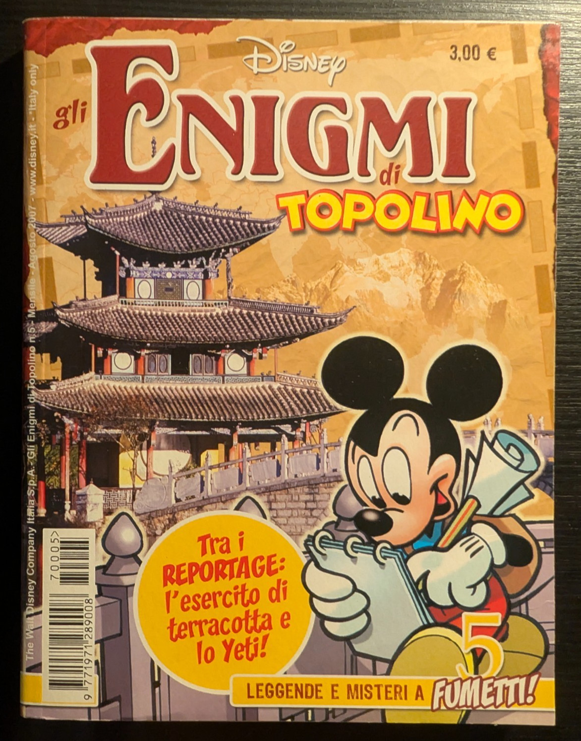 ALFREDO CASTELLI Martin Mystere GLI ENIGMI DI TOPOLINO N.5/2007 Disney Parodia