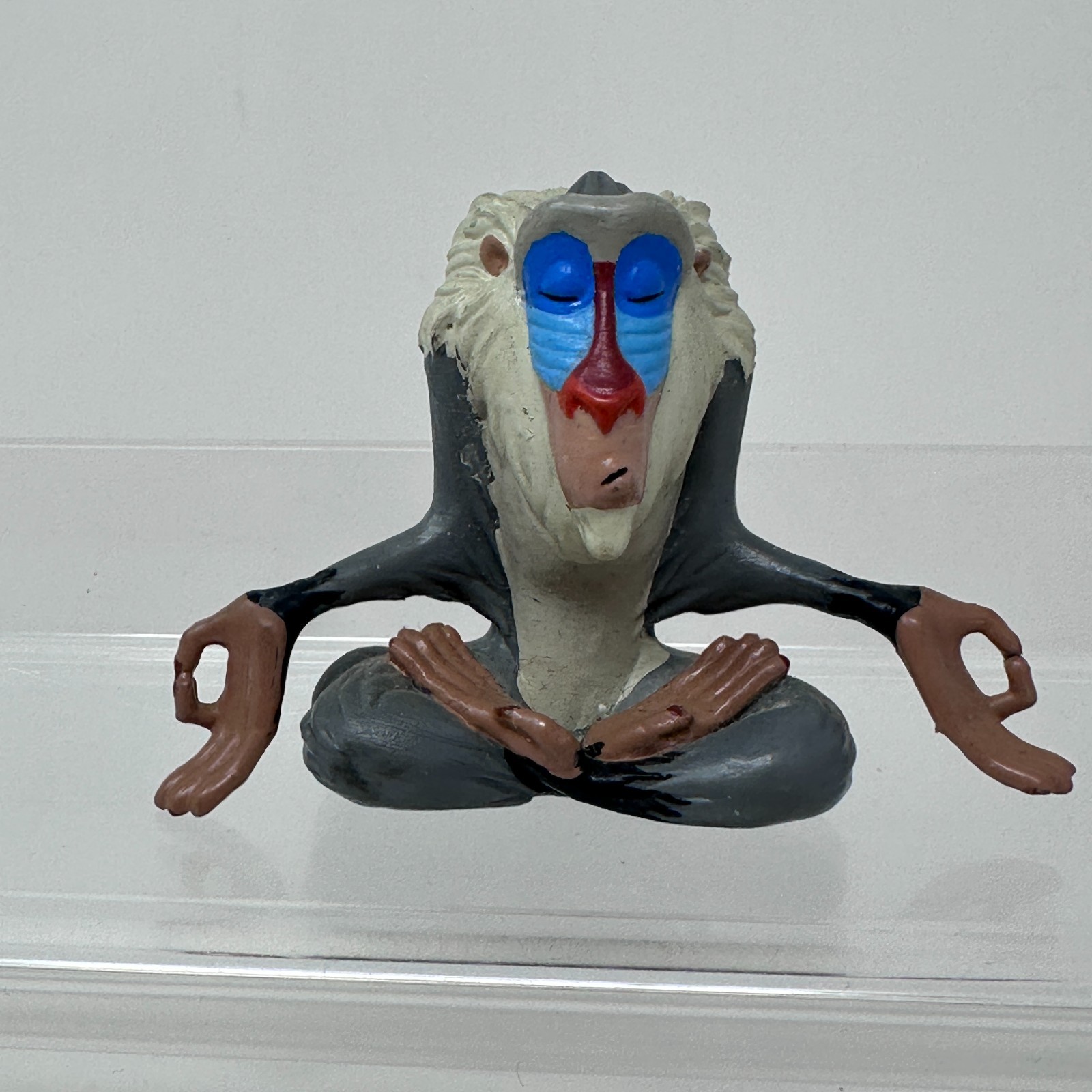 Disney Re Leone Rafiki Figura Applausi Grigio Meditazione Babbuino PVC Statuina 2"