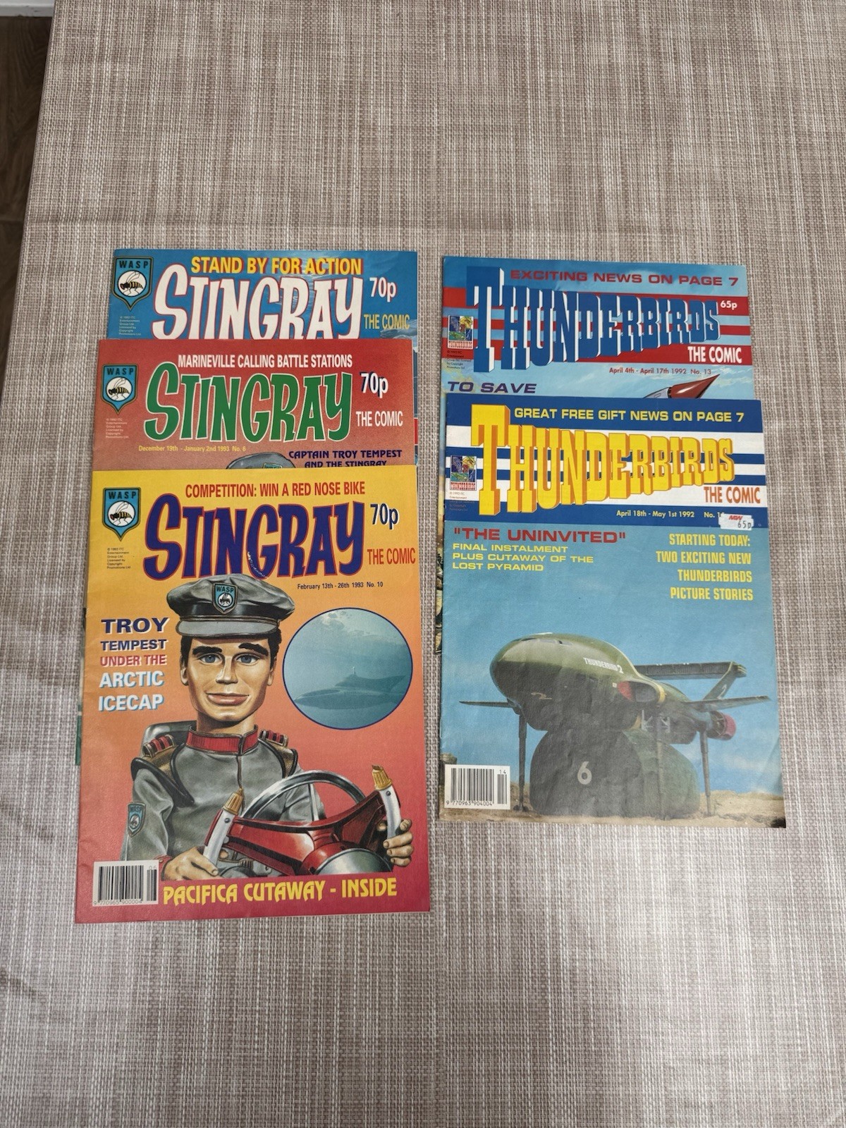 Thunderbirds And Stingray Comics 1992/93