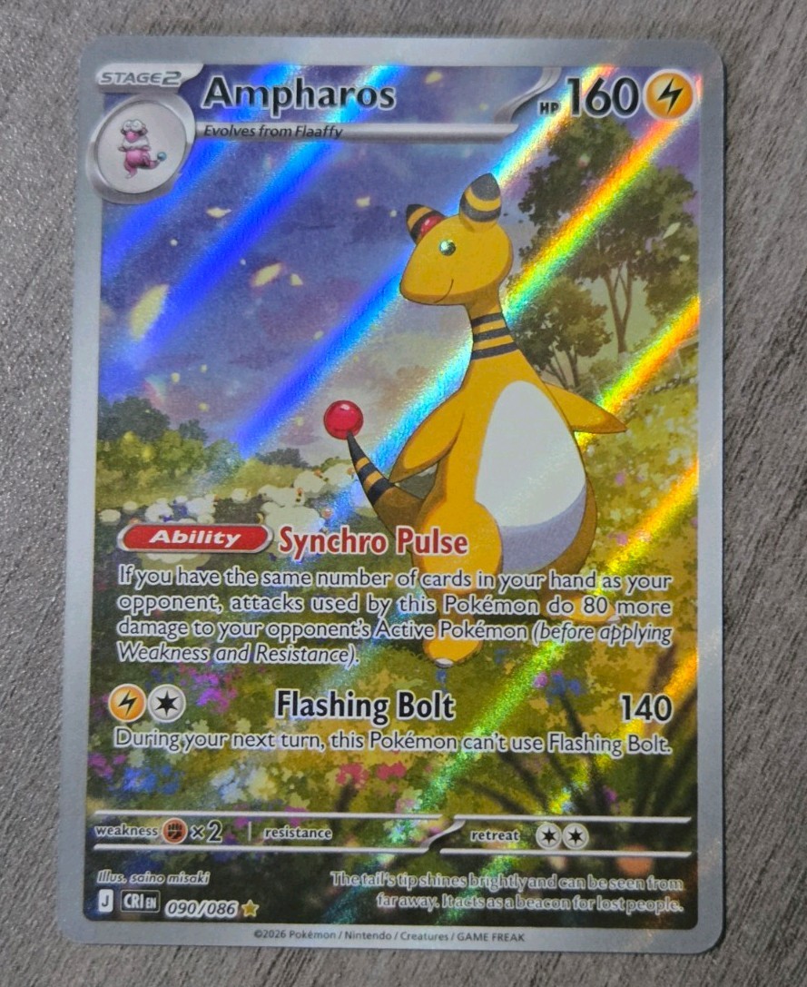 Ampharos (#090/086) - Holofoil ME - Chaos Rising NM Pokemon