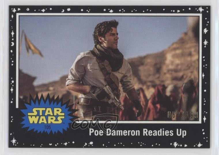2019 Topps Star Wars: Viaggio all'ascesa di Skywalker Nero 62/199 #105 wd9