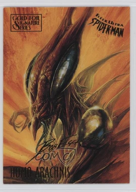 1995 Fleer Ultra Marvel Spider-Man Gold Foil Signature Series Homo Arachnis 05k6