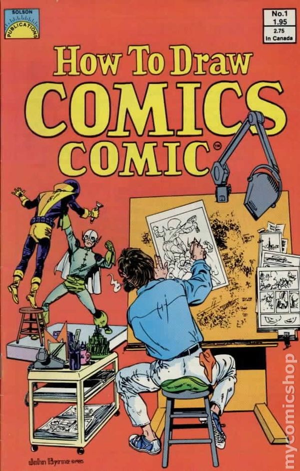 Come disegnare fumetti #1 VG 1985 immagine stock basso grado