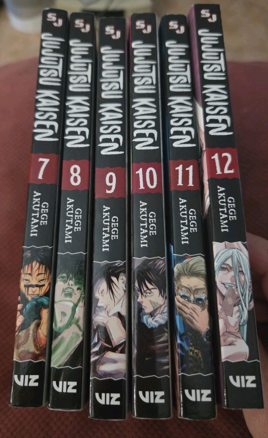 VIZ Jujutsu Kaisen Vol. Set 7-12 manga copertina morbida inglese di Gege Akutami