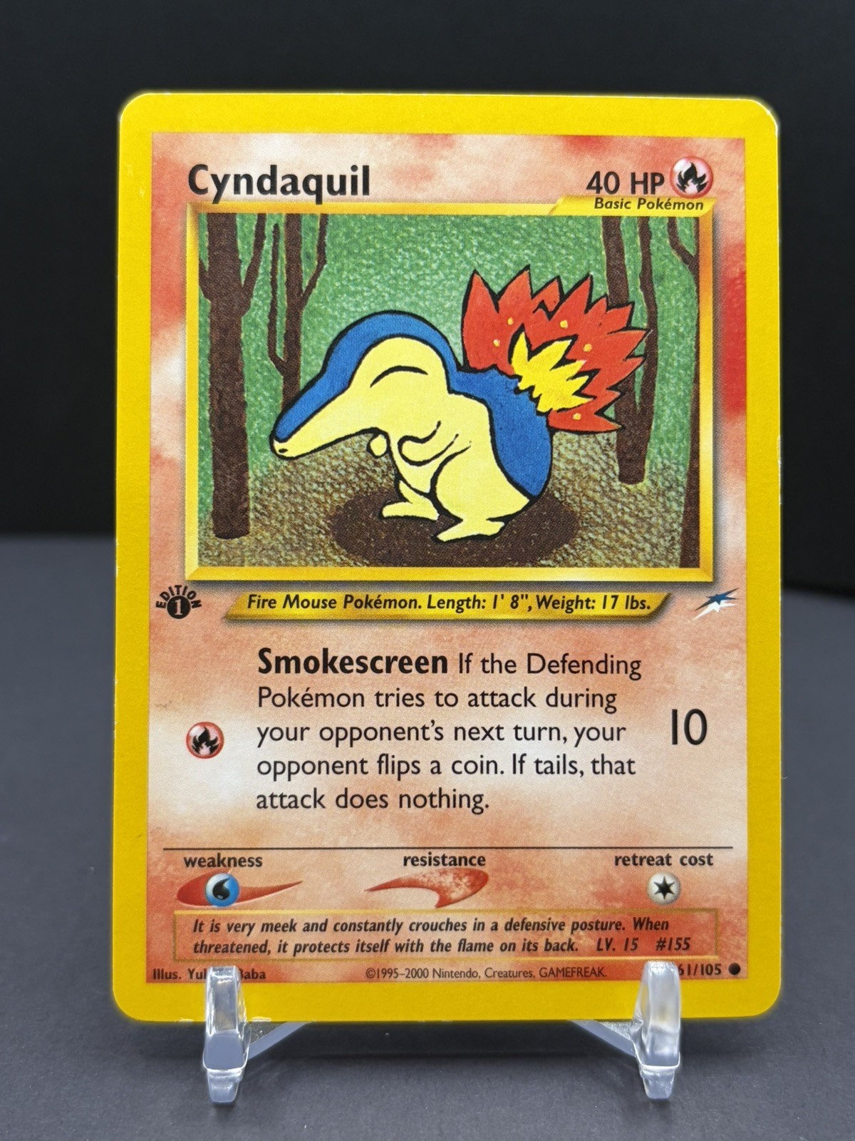 Cyndaquil 57/111 Neo Genesis 1a Edizione MP Pokemon 57/111