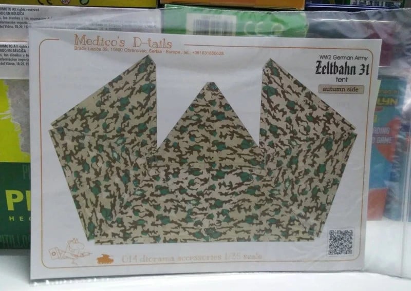 Tiendas Zeltbahn 31 Otoño (8 Soldados) WWII, Medico's D-tails 1/35