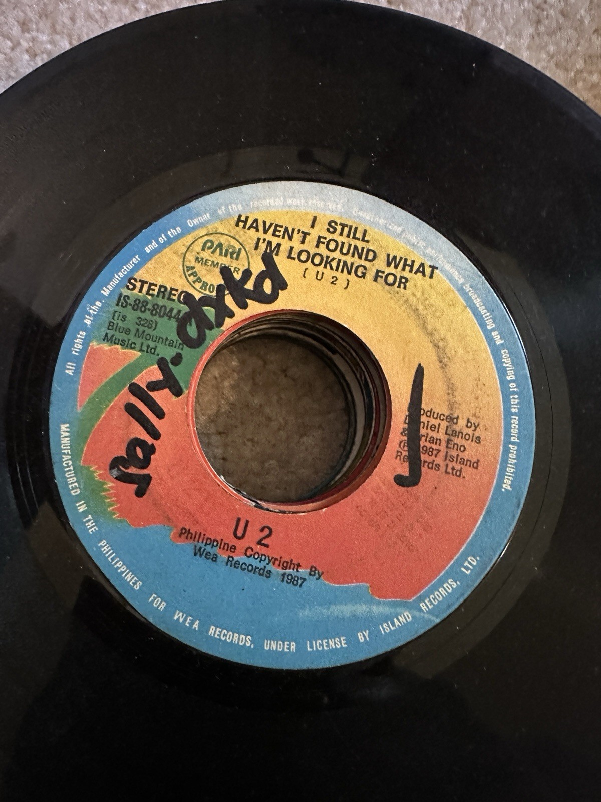 U2 45 rpm Philippines 7" I Still Havent Found What Im Looking For