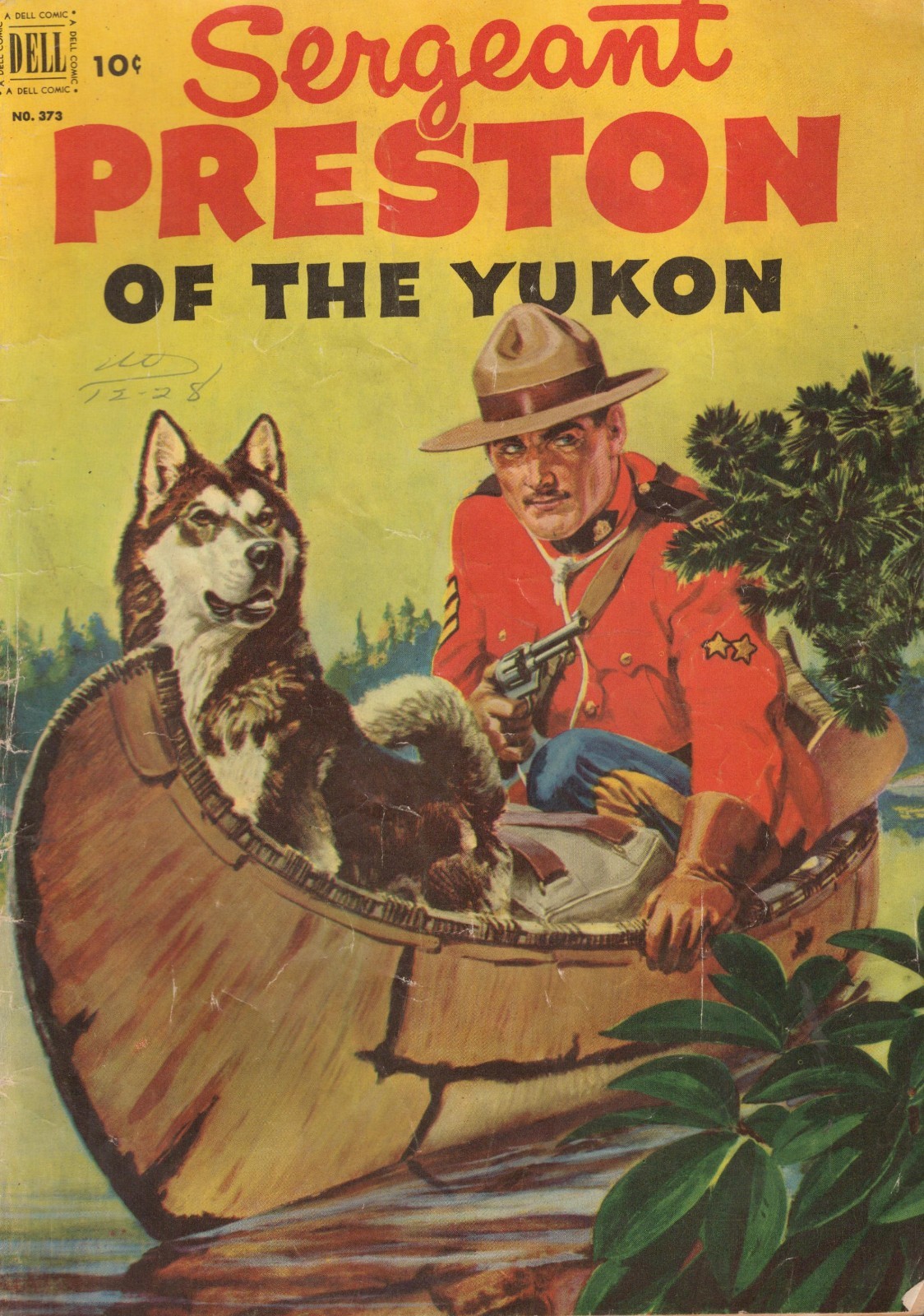 47946: DELL COMICS SERGEANT PRESTON OF THE YUKON #373 F Grade
