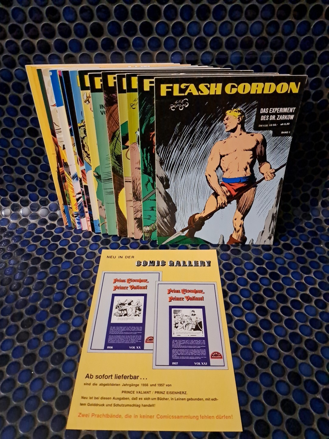 FLASH GORDON volume 1-15 serie completa + volantino pubblicitario ☆ Pollischansky Comicalben
