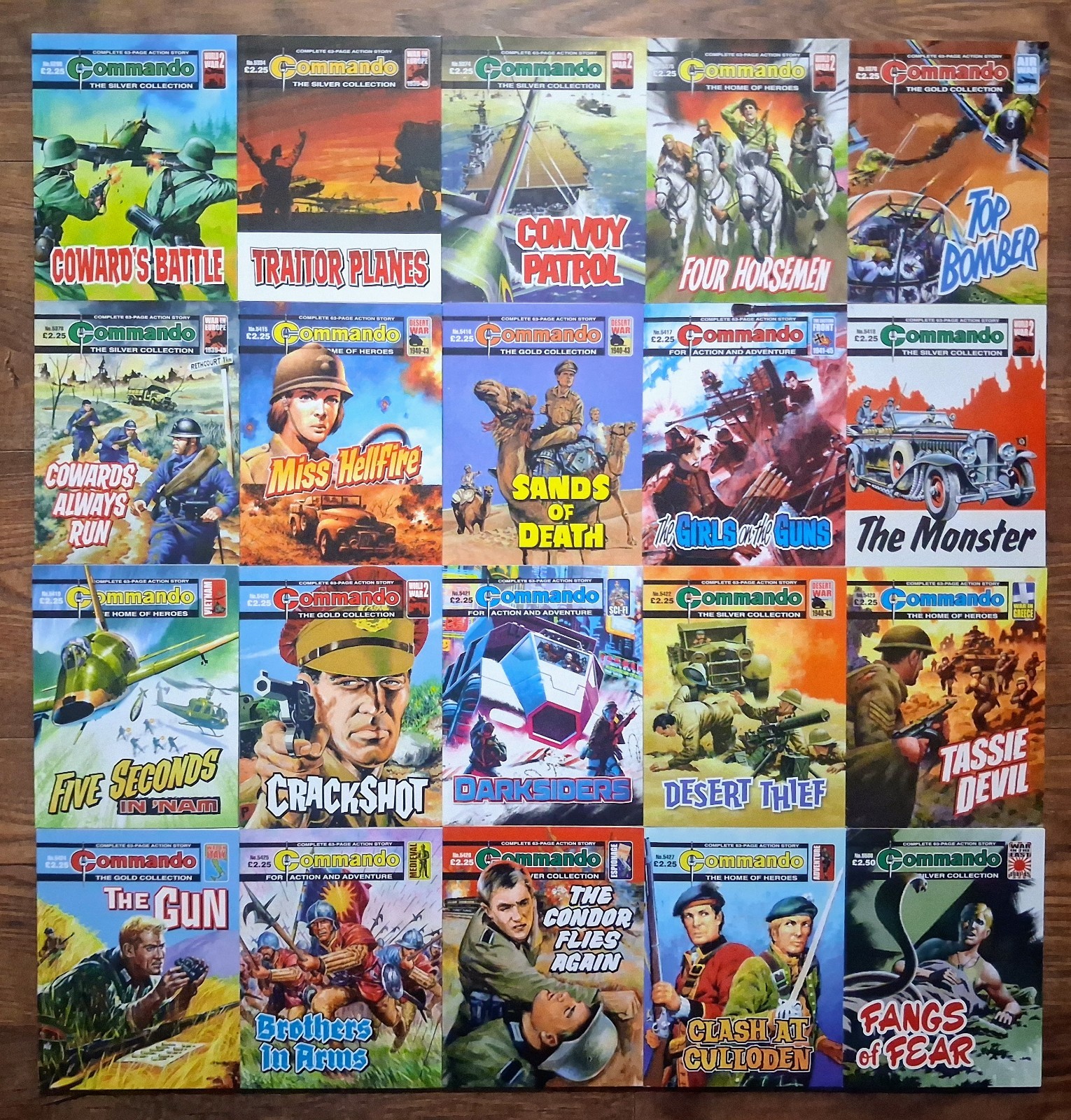 Commando Comics Job Lot Bundle x 20 (74F)