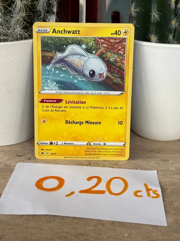 Carte Pokémon française Anchwatt 10/15