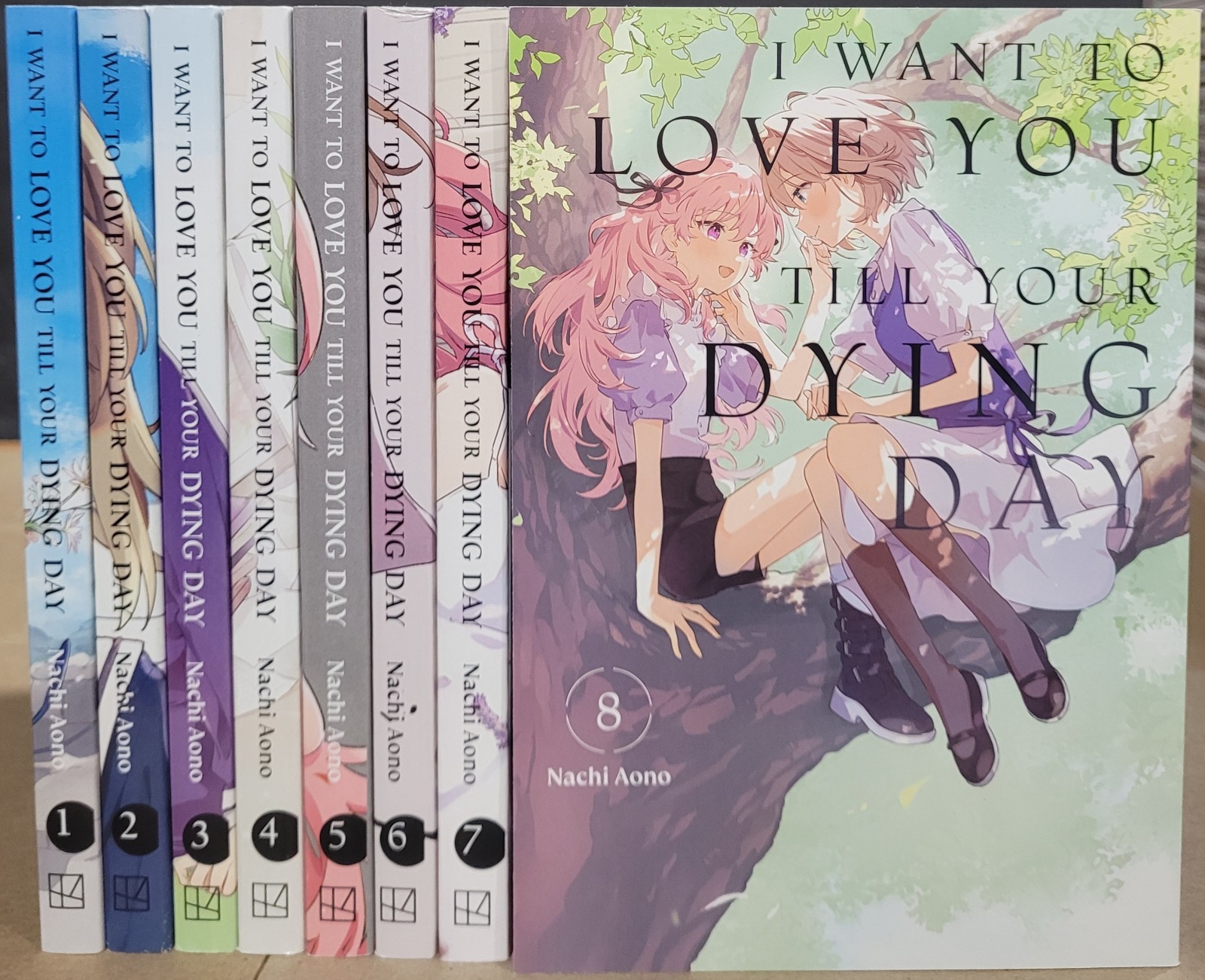 Voglio amarti fino al giorno della tua morte manga vol. 1-8 Ufficiale Inglese Nuovo